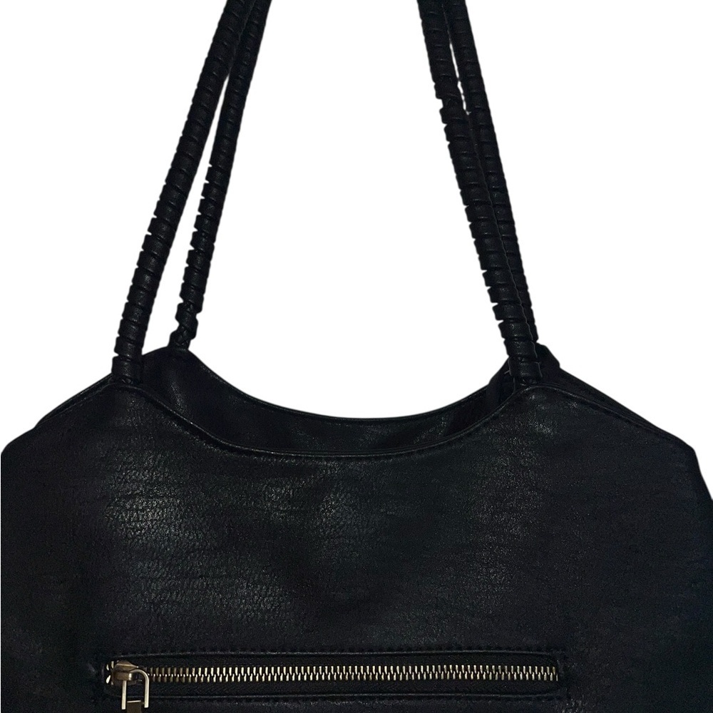 Antik Kraft Black Vegan Leather Bag - Picture 3 of 7